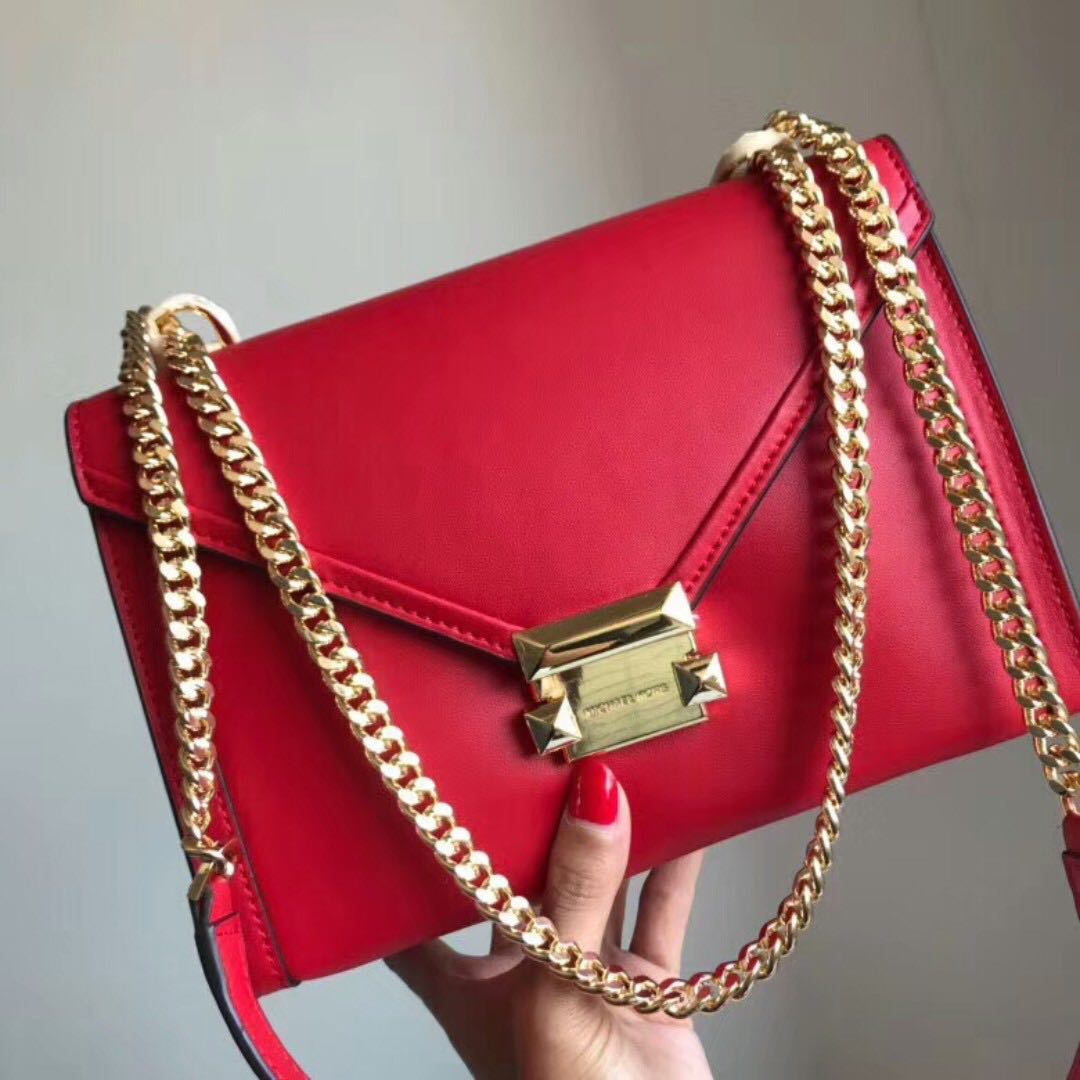 Michael Kors red sling bag, Women's 