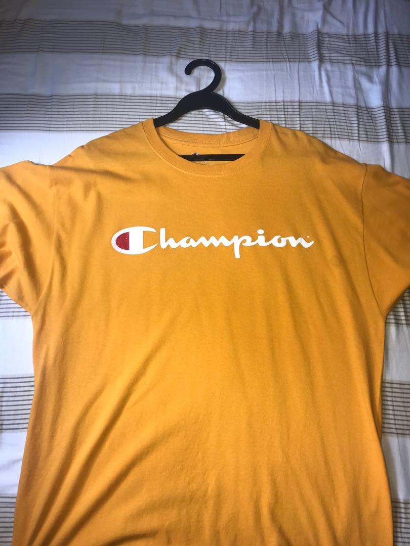 champions yellow shirt