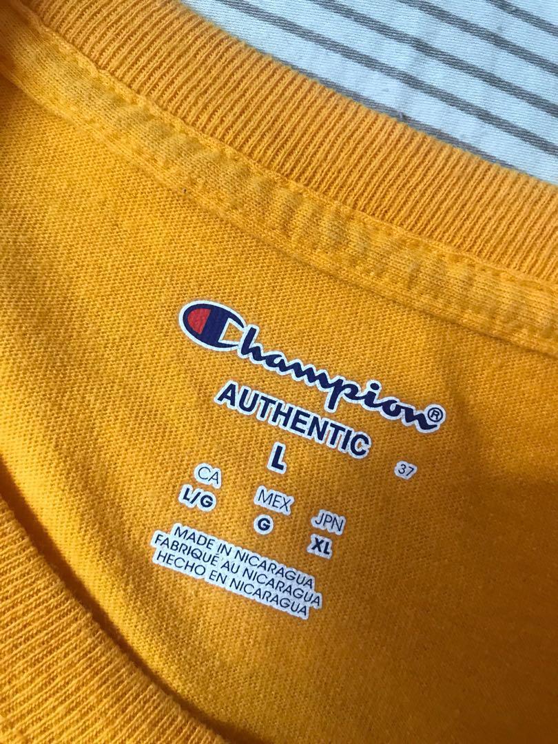 Mustard yellow champion shirt online