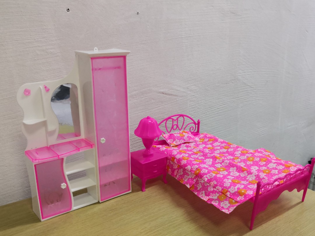 barbie doll in bedroom