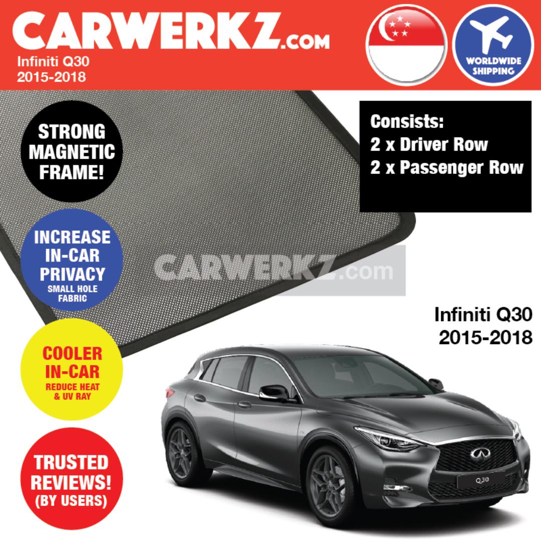 Newly Customised Infiniti Q30 2015 2018 Customised Car Window Magnetic Sunshades Car Accessories Accessories On Carousell