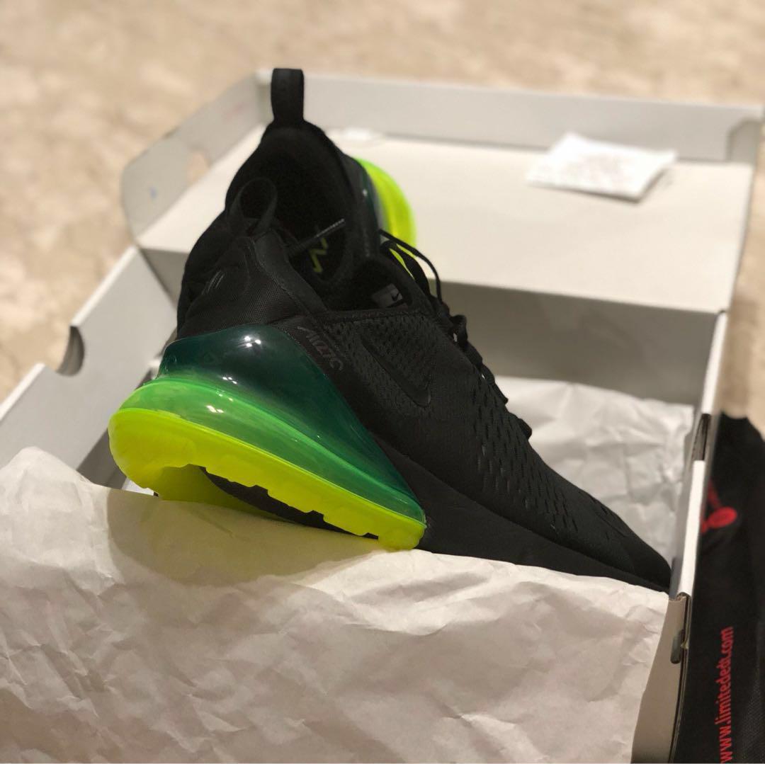 Nike 270 black volt hot sale