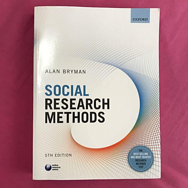 Nm2104 Text Book Social Research Methods Alan Bryan 5th Edition