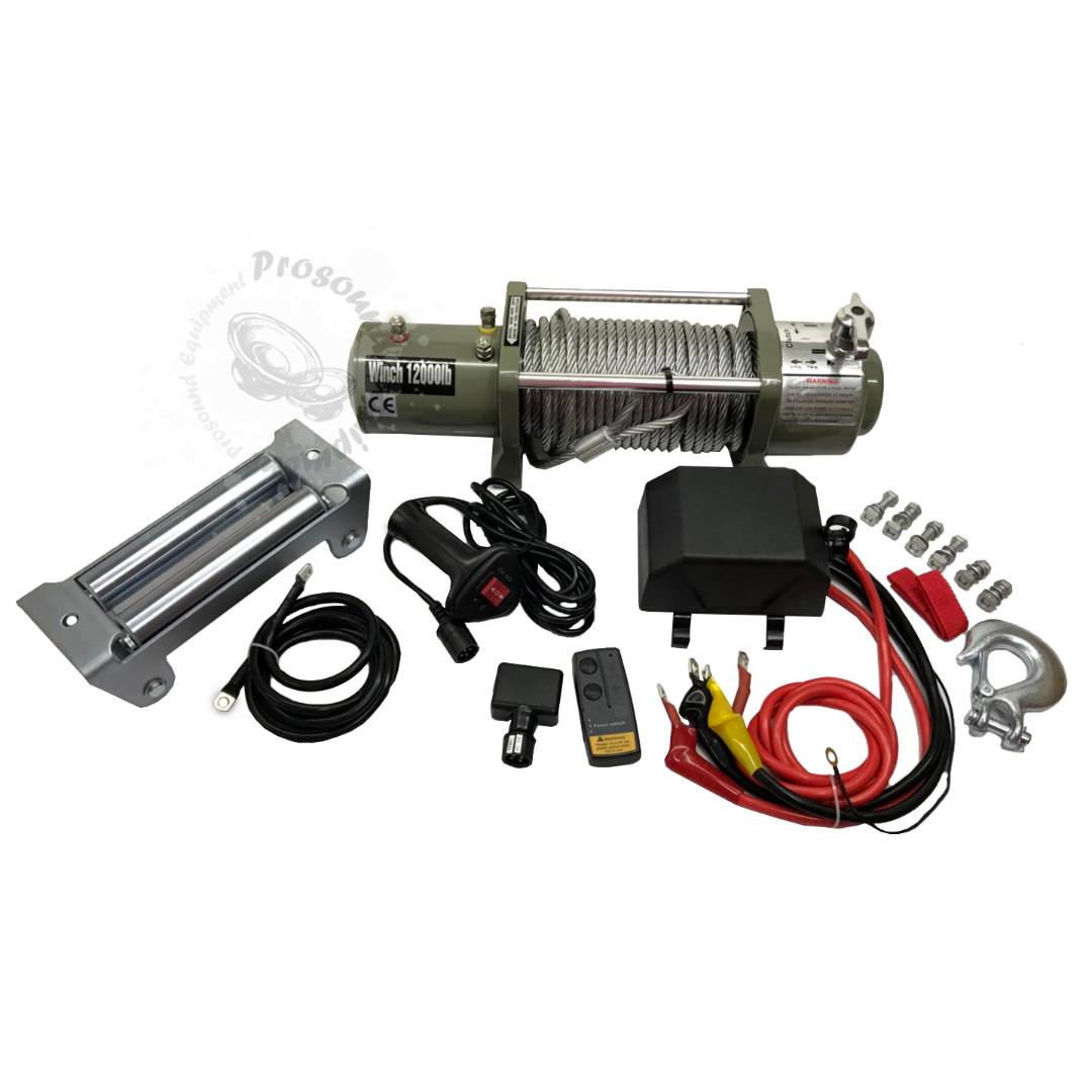OFFROAD VEHICLE RECOVERY ELECTRIC WINCH 12000 LBS (UNS999), Auto
