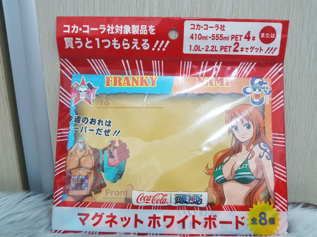 One Piece X Coca Cola Collectible Mini Whiteboard With Whiteboard Marker Hobbies Toys Toys Games On Carousell