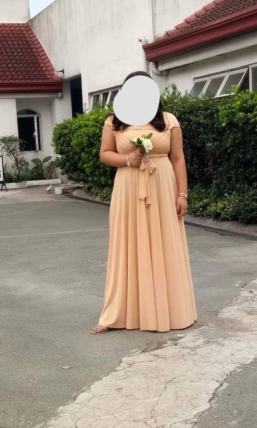 Infinity dress cream color cheap