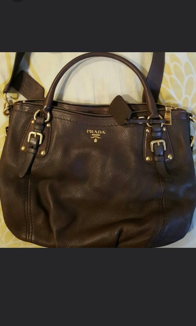 Prada Deerskin Tote Bag, Luxury, Bags 