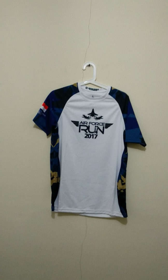 Running Jersey Event Air Force Run 17 Size M Olah Raga Baju Olahraga Di Carousell