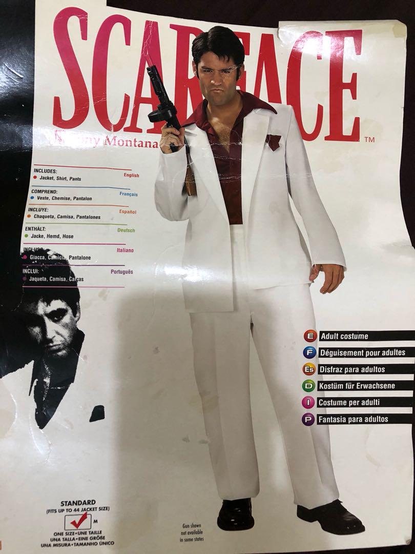 Scarface costume, Men's Fashion, Tops & Sets, Formal Shirts on Carousell