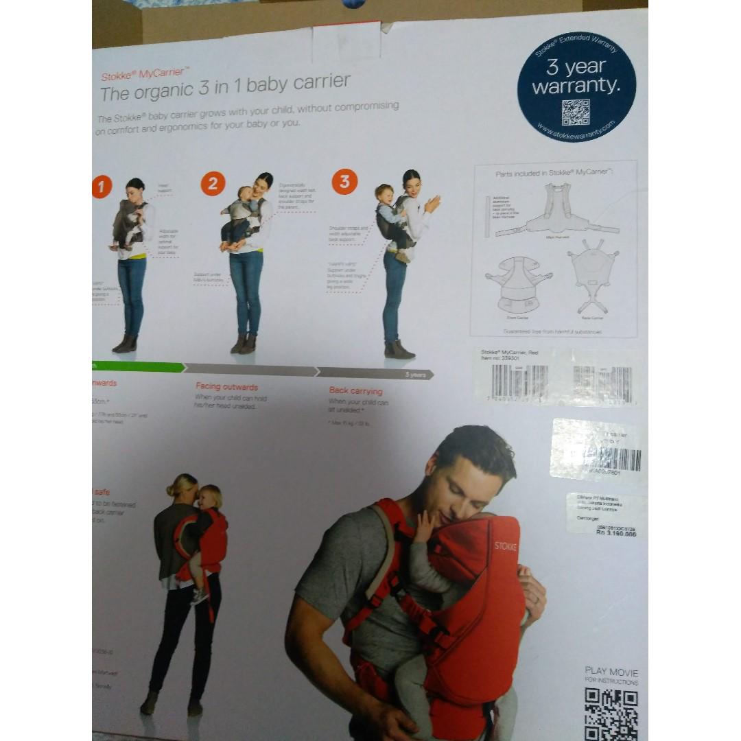 stokke the organic 3 in 1 baby carrier