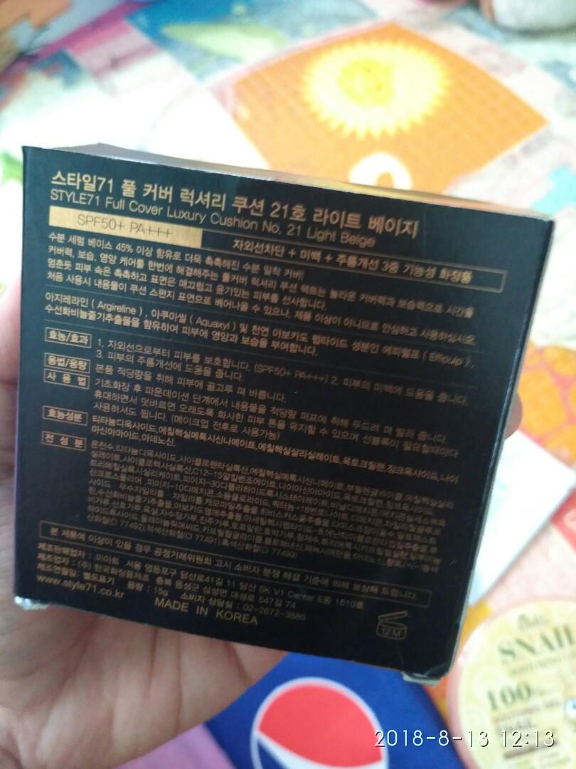 Style 71 Full cover Luxury Cushion No. 21, Beauty & Personal Care, Face ...
