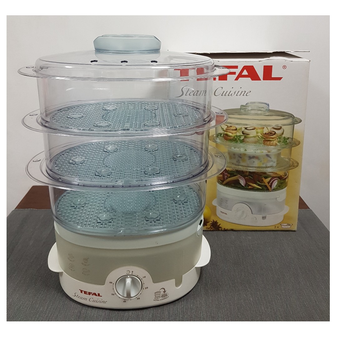 Tefal Steam Cuisine 3 Tier Electrical Ultra Compact Food Steamer