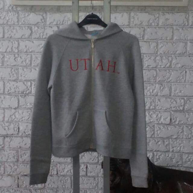 Utah Utes University Of Utah Athletic Merch Jacket With Hoodie