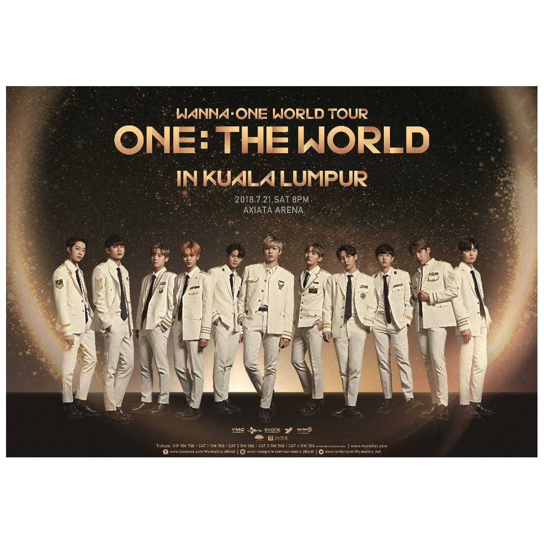 Wanna One World Tour In KL Official poster, Hobbies & Toys