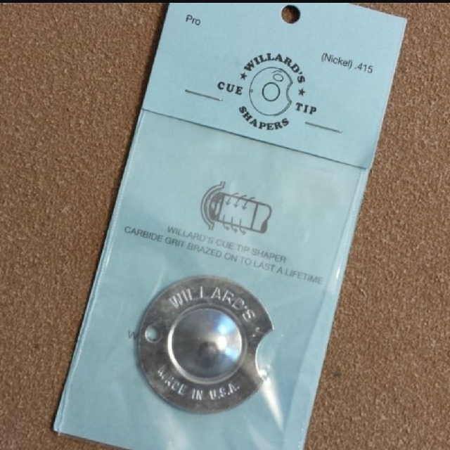 Willard Pool/Snooker Cue Tip Shaper (Nickel/Dime Radius), Sports