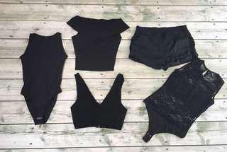 Bodysuit and crop tops