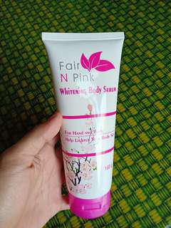 fair and pink whitening body serum