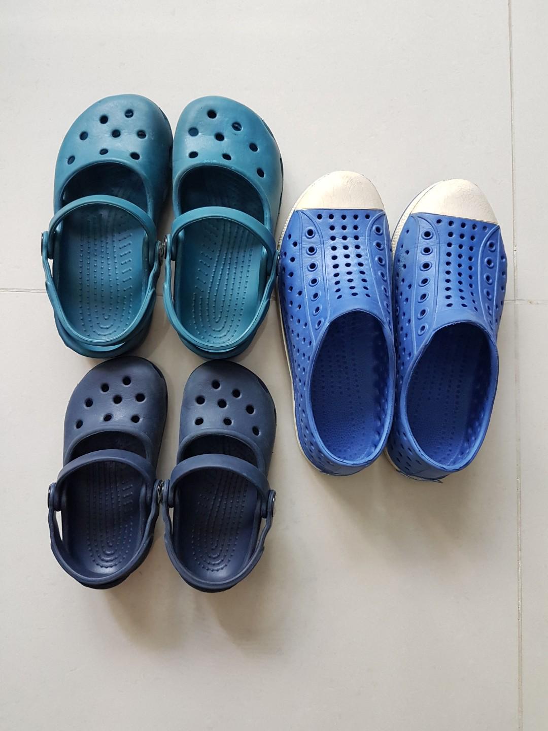 2 Crocs sandal and cotton on kids shoes 