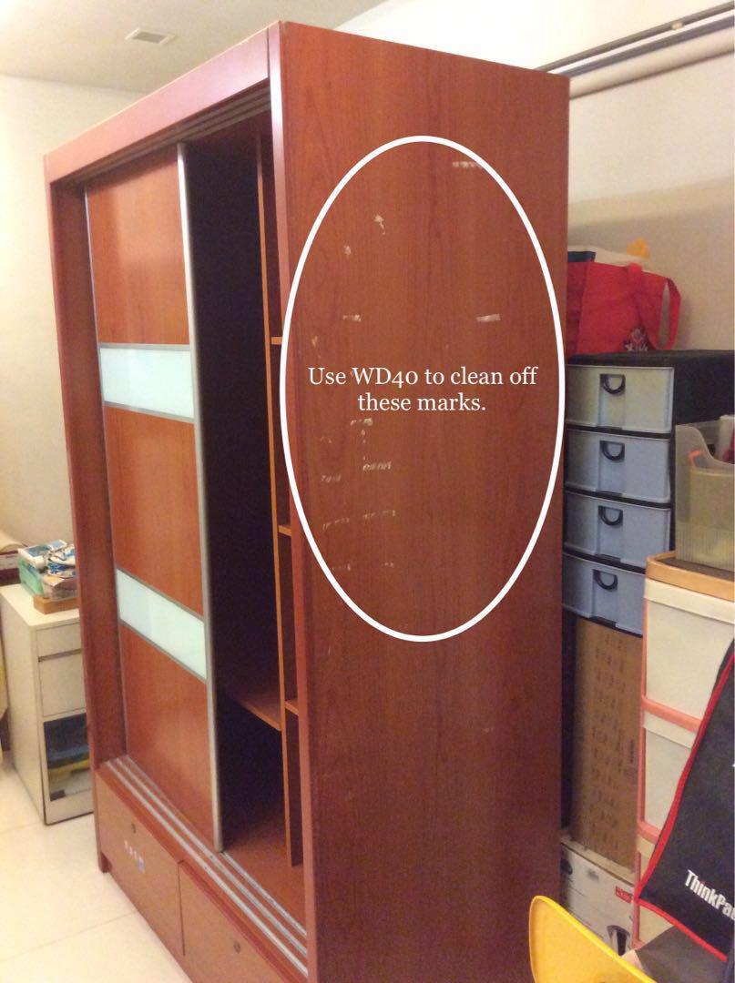 3 Sliding Door Cupboard Moving Out Sale Furniture Shelves