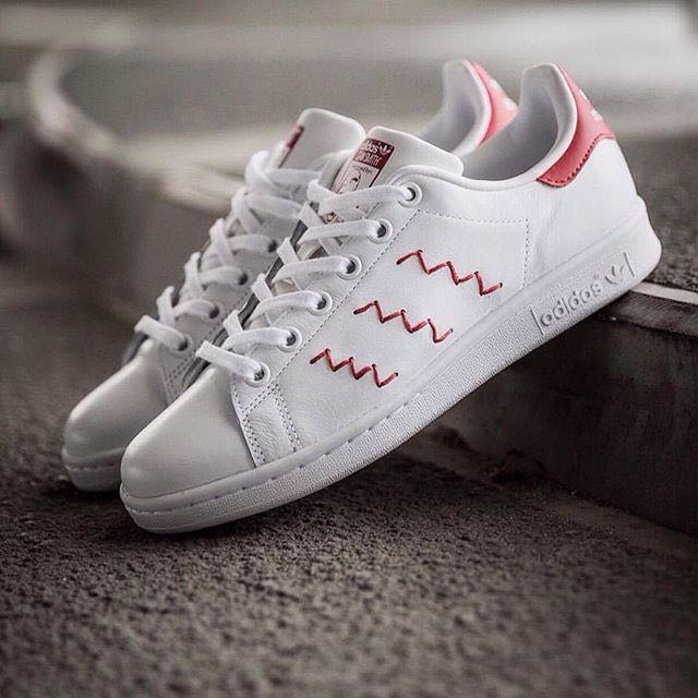 adidas stan smith zig zag red