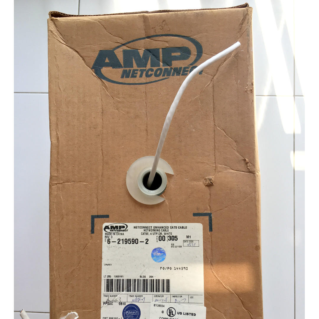 AMP NETCONNECT ENHANCED CAT5 CABLE, Electronics, Computer Parts