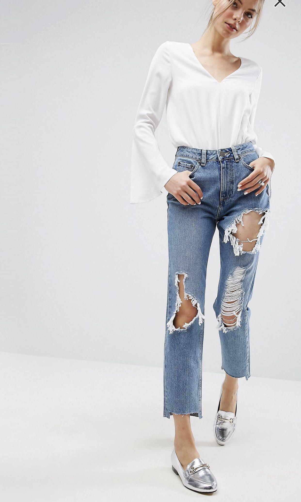 asos destroyed jeans