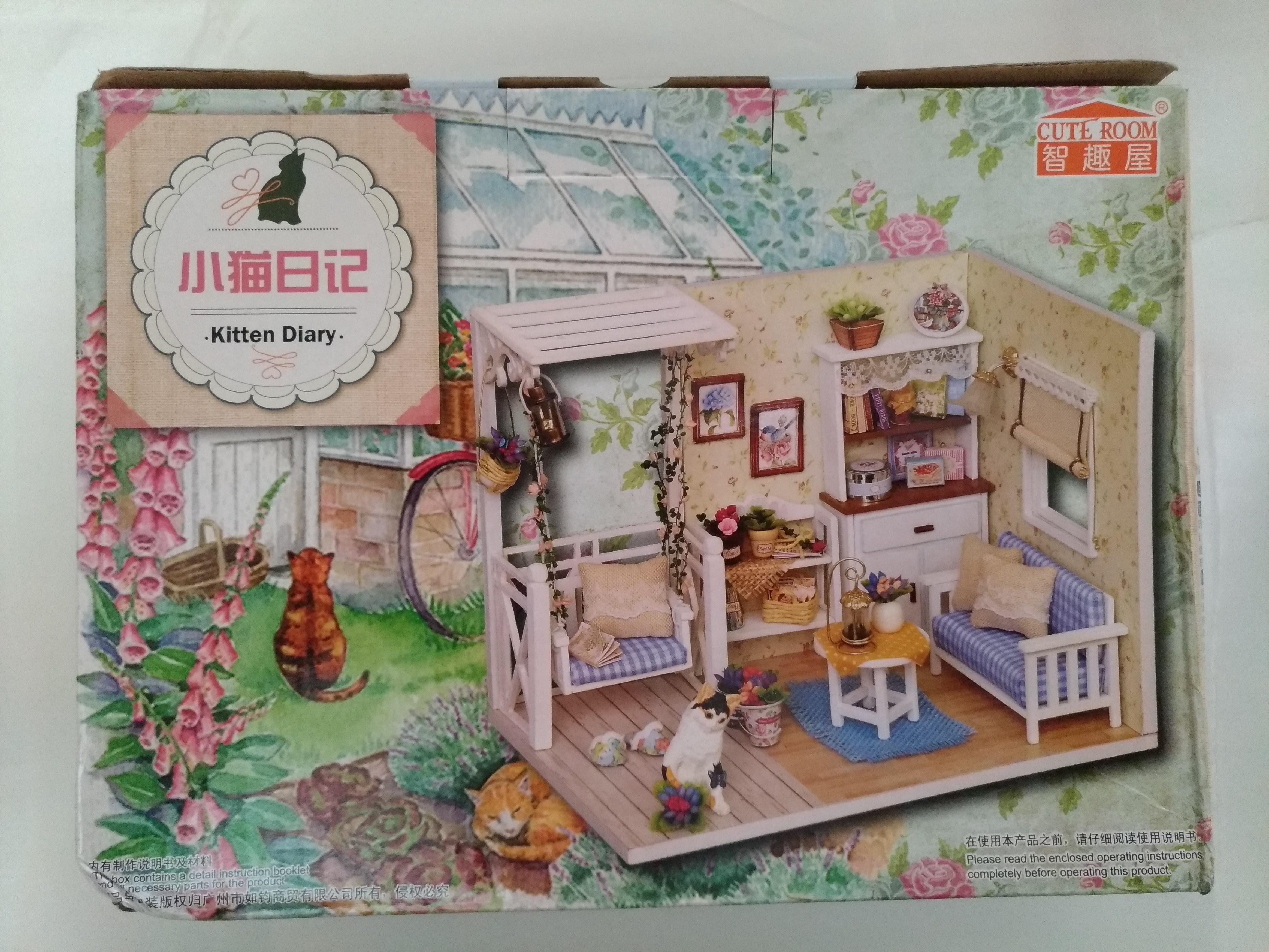 Diy Mini House Kitten Diary Design Craft Handmade Craft On Carousell