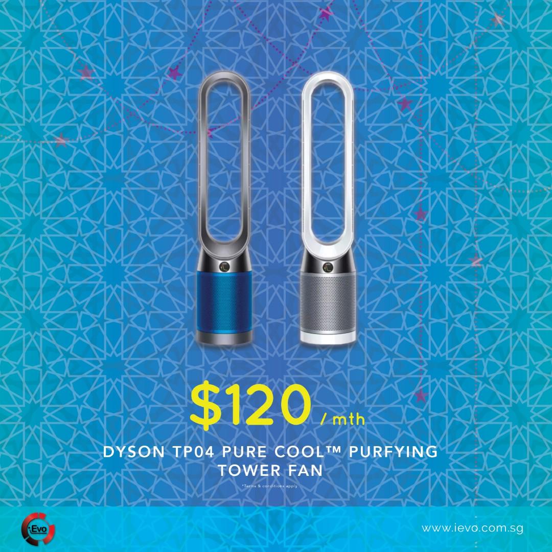 Dyson Tp04 Pure Cool Purfying Tower Fan In Iron Blue Installment Plan Home Appliances Cooling Air Care On Carousell