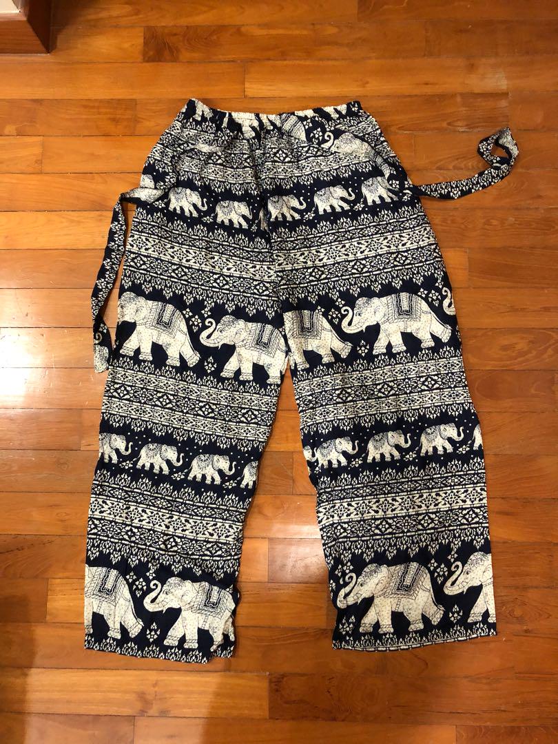 Thai Elephant Pants ,black Elepant Pants,elephant Pants ,rayon