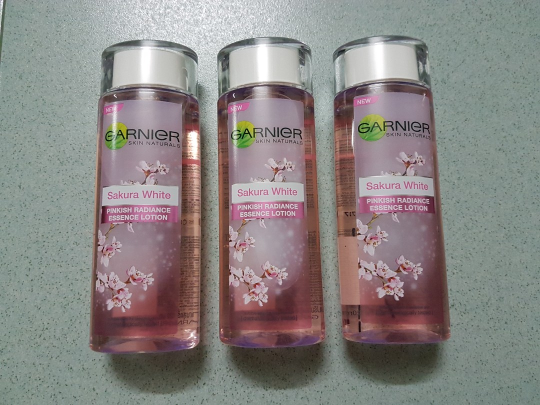 Garnier Sakura White Pinkish Radiance Essence Lotion 1ml Toner Health Beauty Skin Bath Body On Carousell