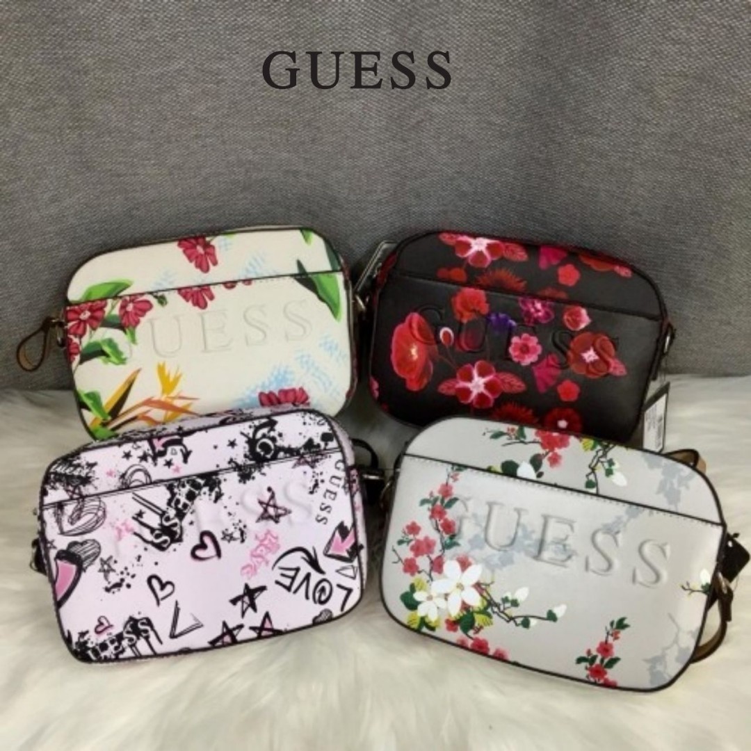 guess floral sling bag