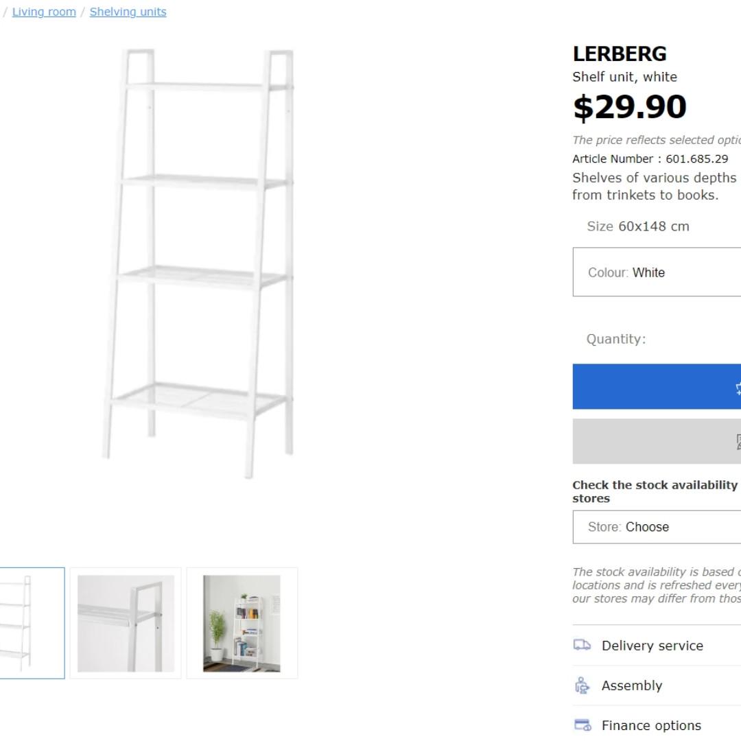 IKEA AND SHELF UNIT, Furniture & Home Living, Furniture