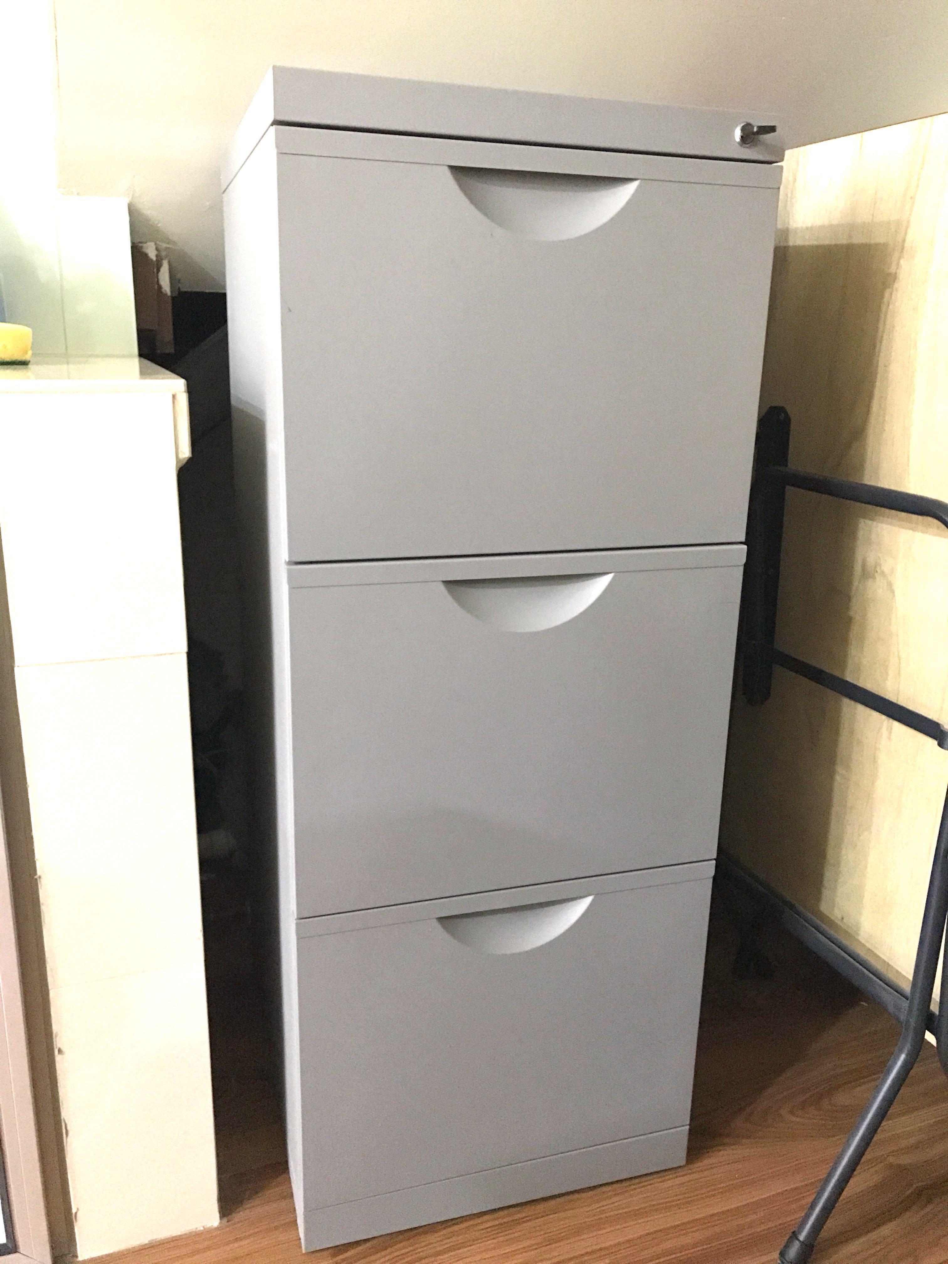 Ikea grey shop filing cabinet