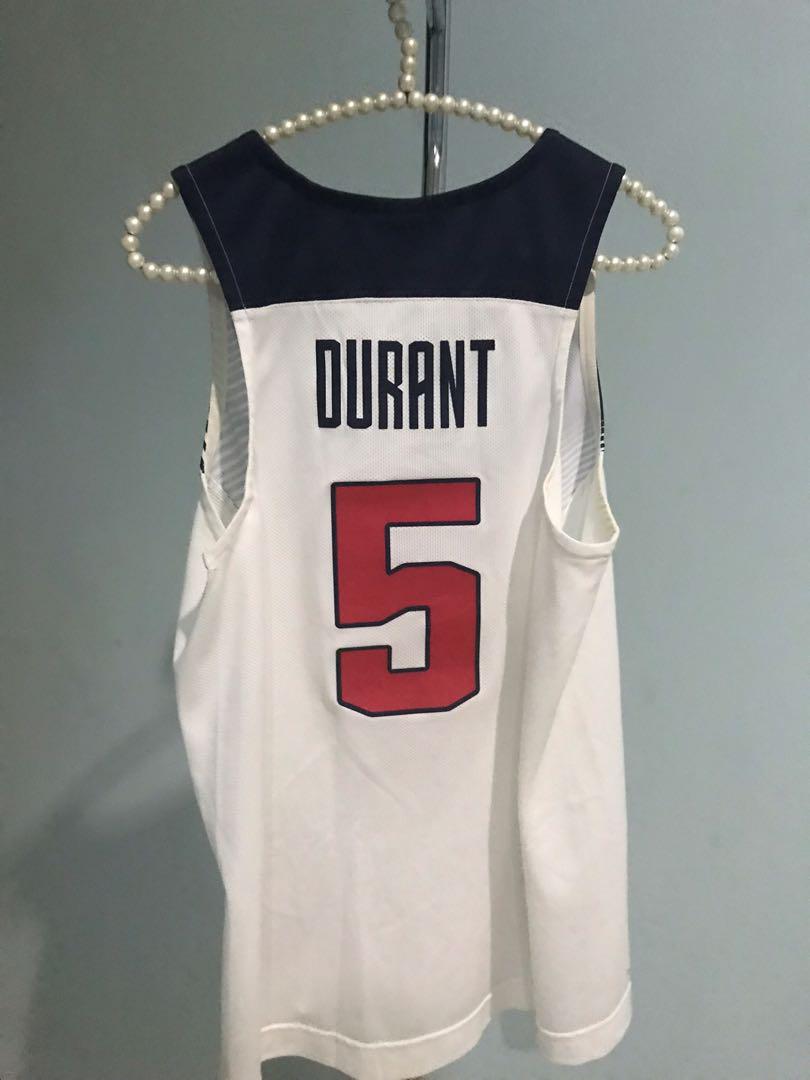 kevin durant white usa jersey