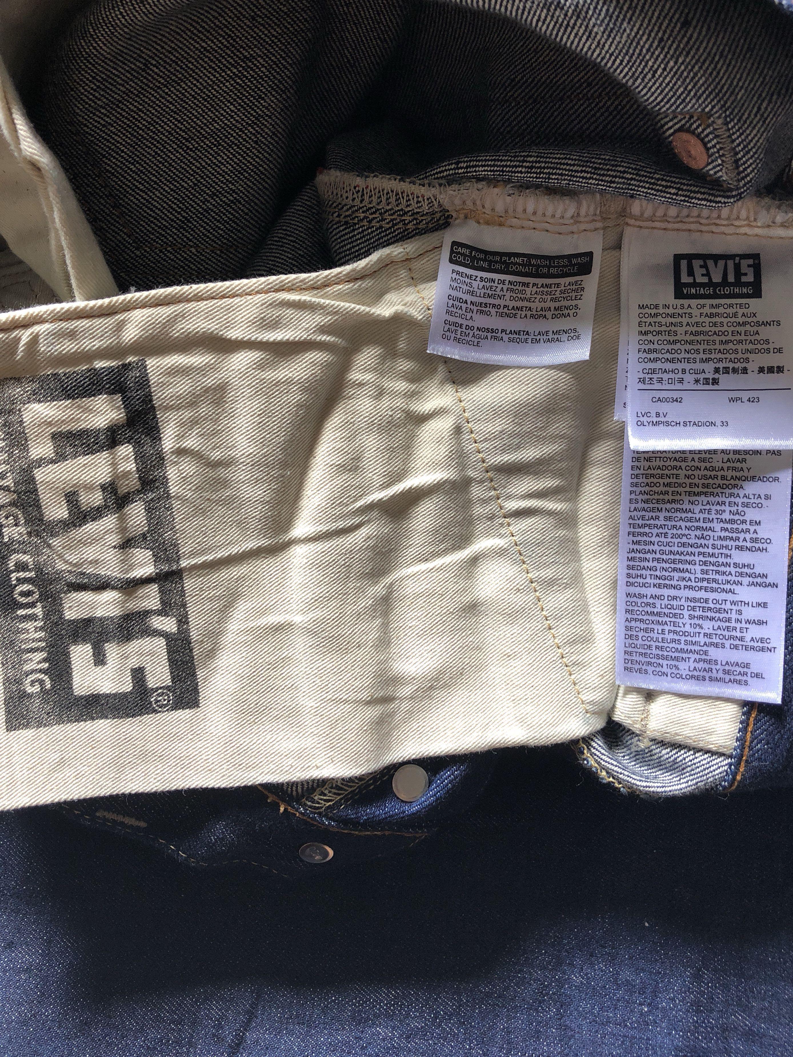 Levis vintage clothing 1937, Men's Fashion, Bottoms, Jeans on Carousell