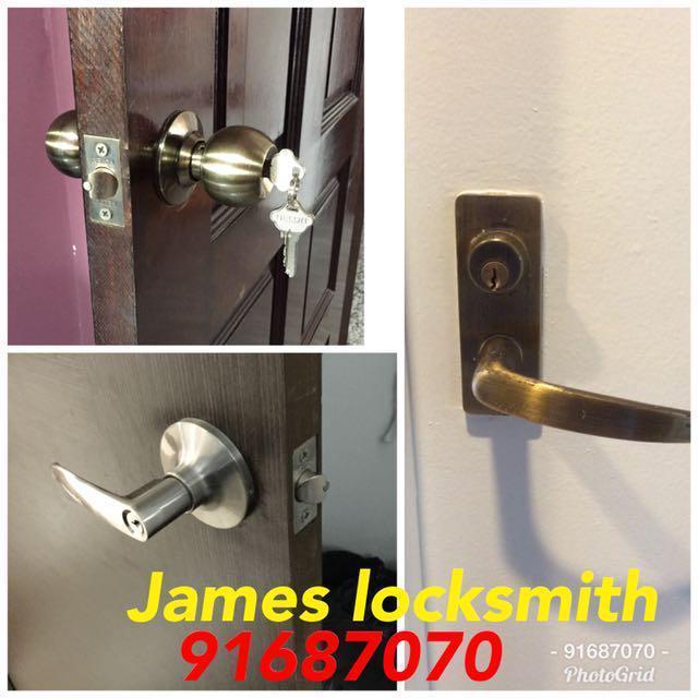 Locksmith BTO room door lock , Home Services, Home Repairs, Locksmith