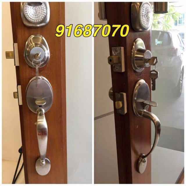 Locksmith BTO room door lock , Home Services, Home Repairs, Locksmith