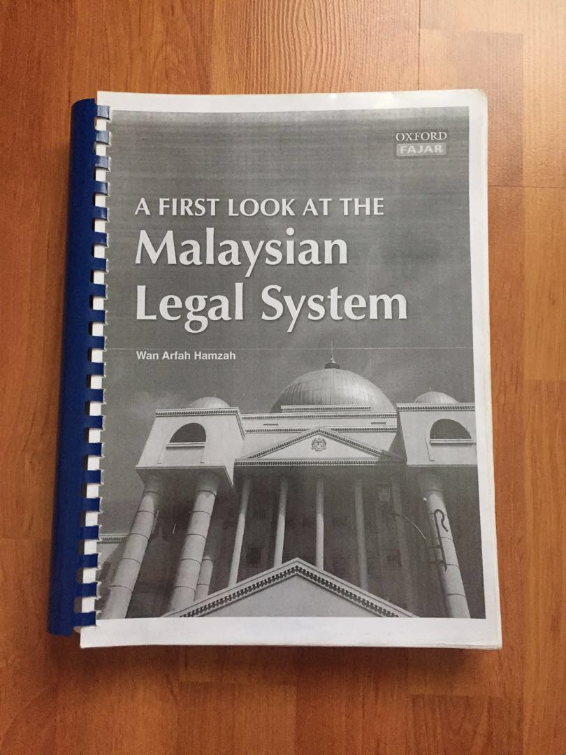 Malaysian Legal System Wan Arfah Hamzah Textbooks On Carousell