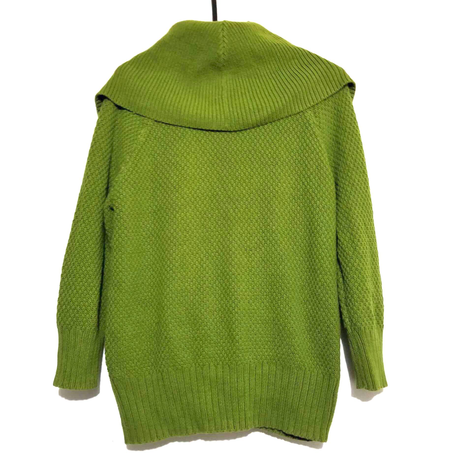 green knitwear