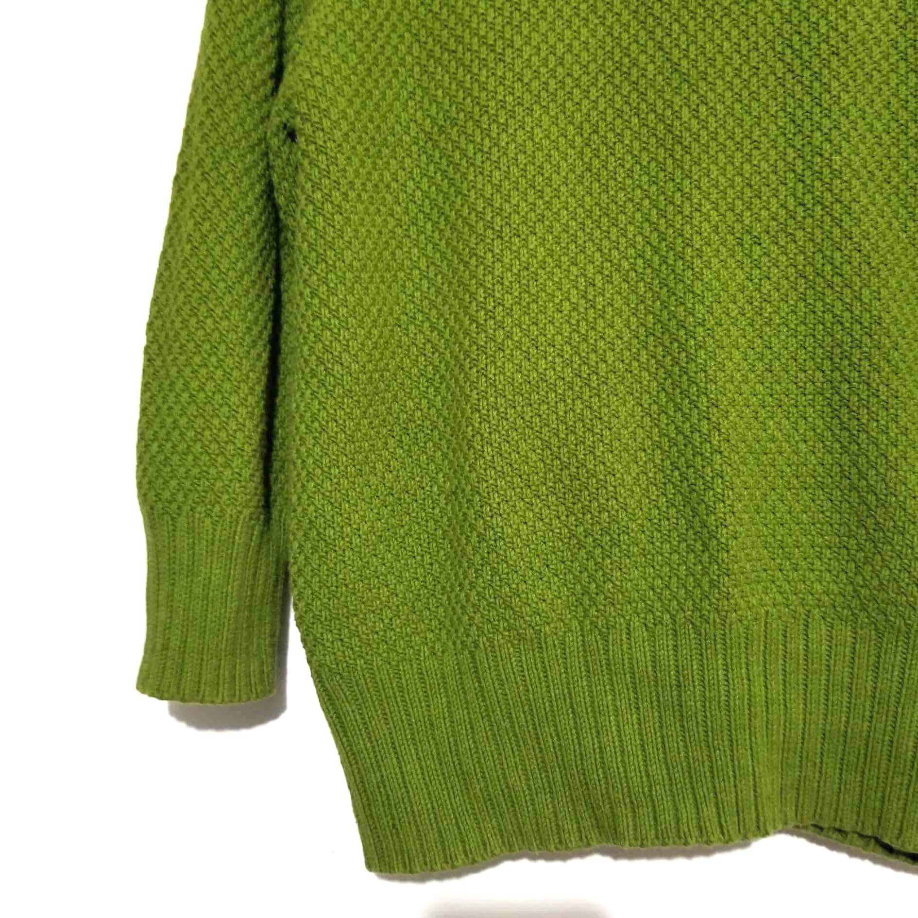 mango premium knitwear olive green sweater