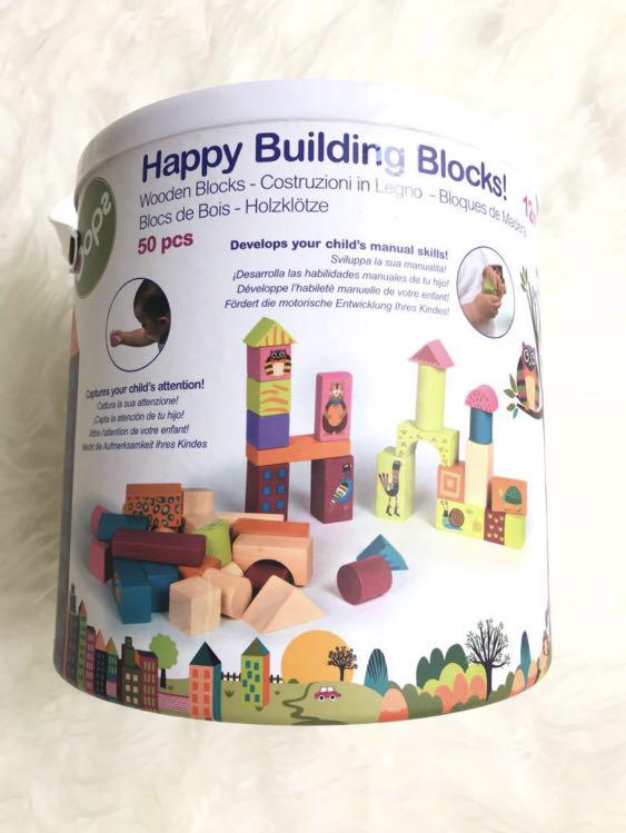 MauCoach Oops Happy Building Block Mainan Bayi Bayi Anak