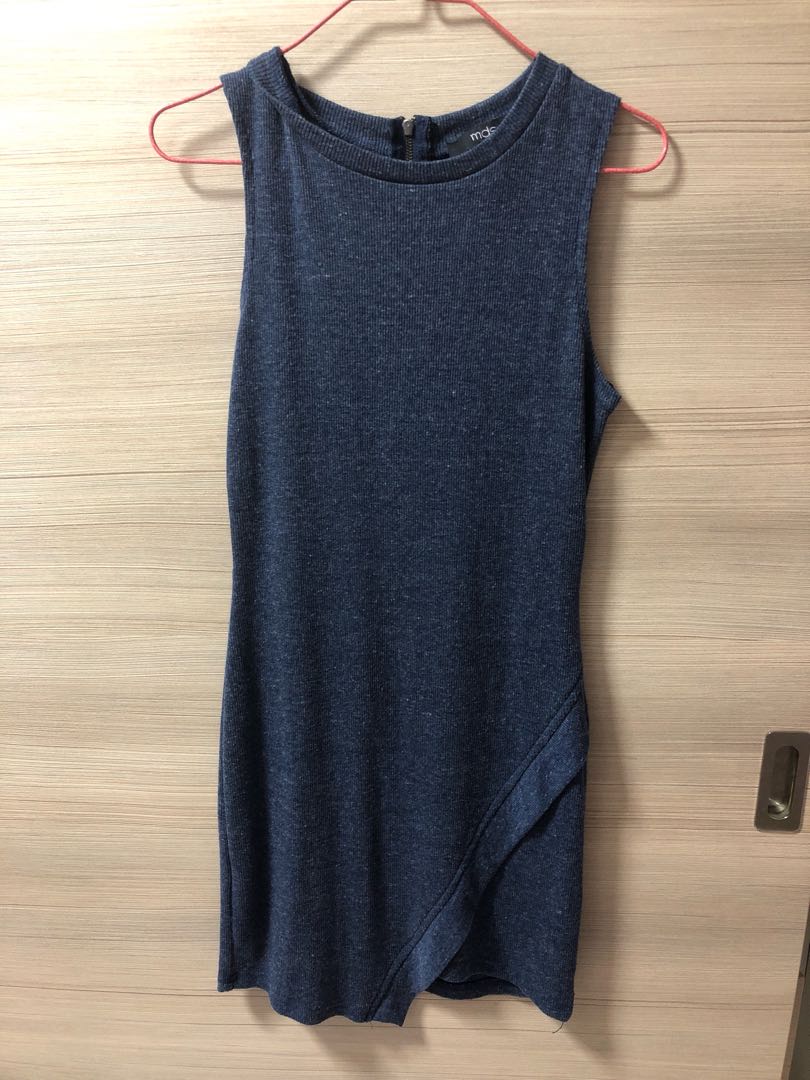 MDS Knit Dress, Women's Fashion, Tops, Sleeveless on Carousell