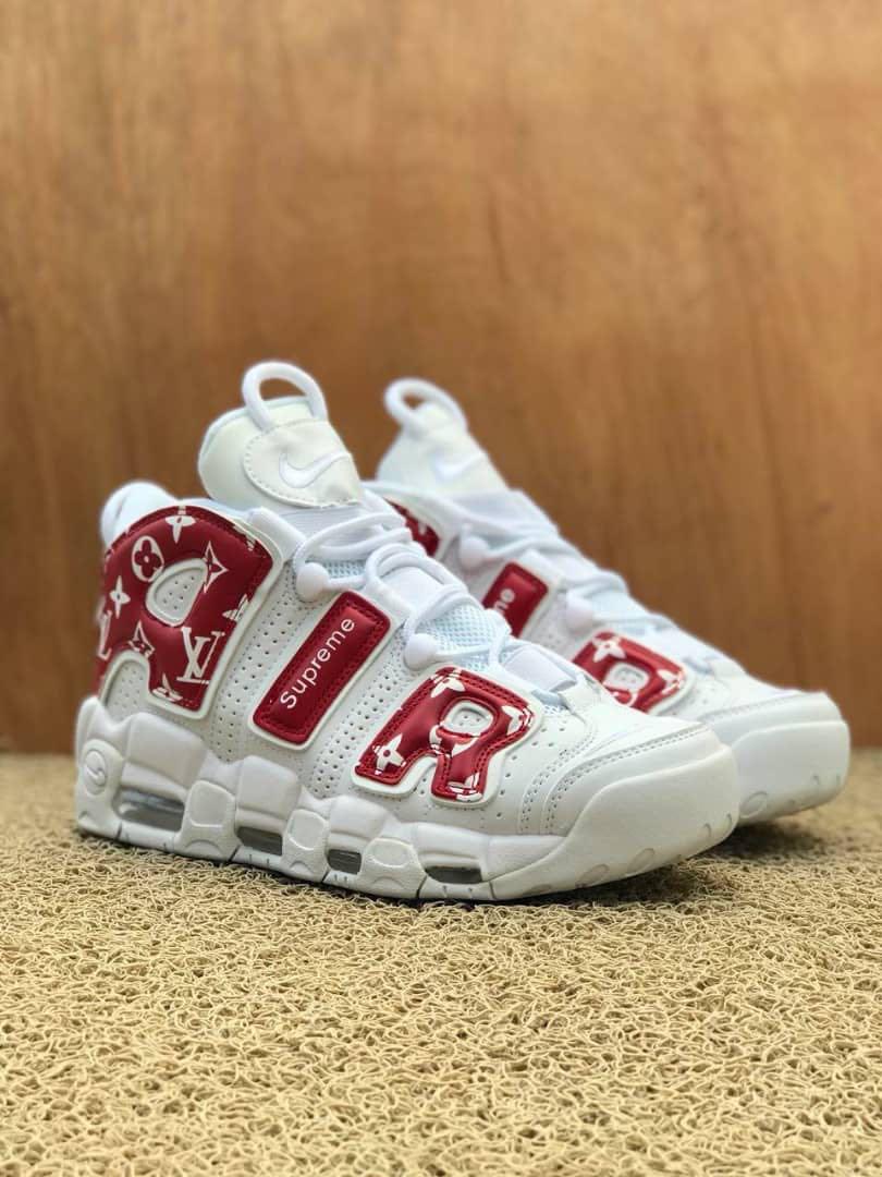 Nike air uptempo supreme LV, Men's Fashion, Footwear, Sneakers on Carousell