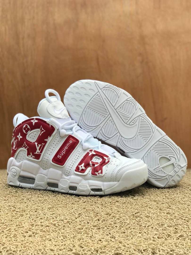 Nike air uptempo supreme LV, Men's Fashion, Footwear, Sneakers on Carousell