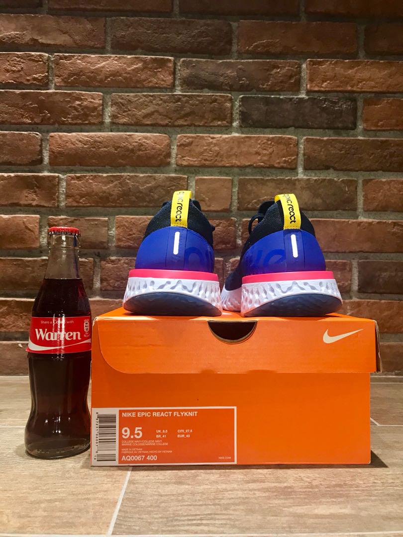 Nike epic react store college navy mens
