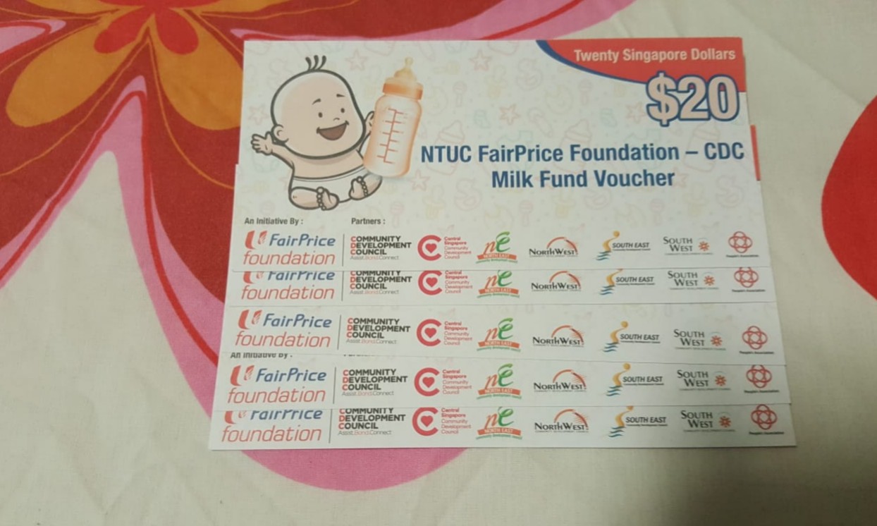 NTUC MILK VOUCHER, Babies & Kids, Nursing & Feeding, Breastfeeding & Bottle Feeding on Carousell