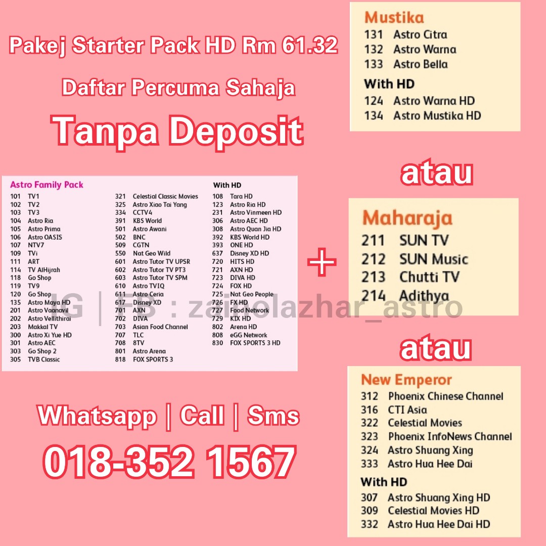 Pasang Astro Dan Njoi Daftar Dan Maklumat Lanjut Percuma