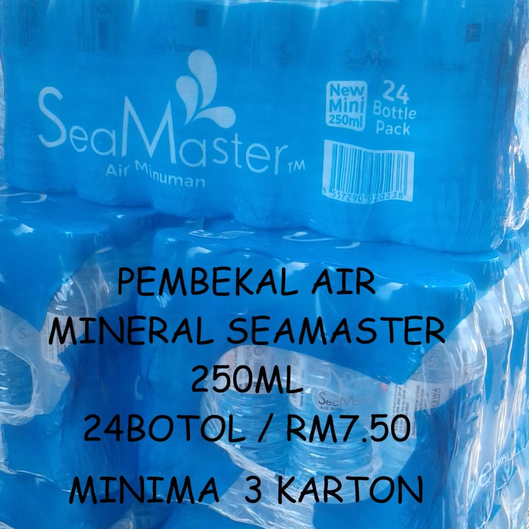 Pembekal Air Mineral Seamaster 250ml Untuk Doorgift Dan Majlis Food Drinks Drinks On Carousell