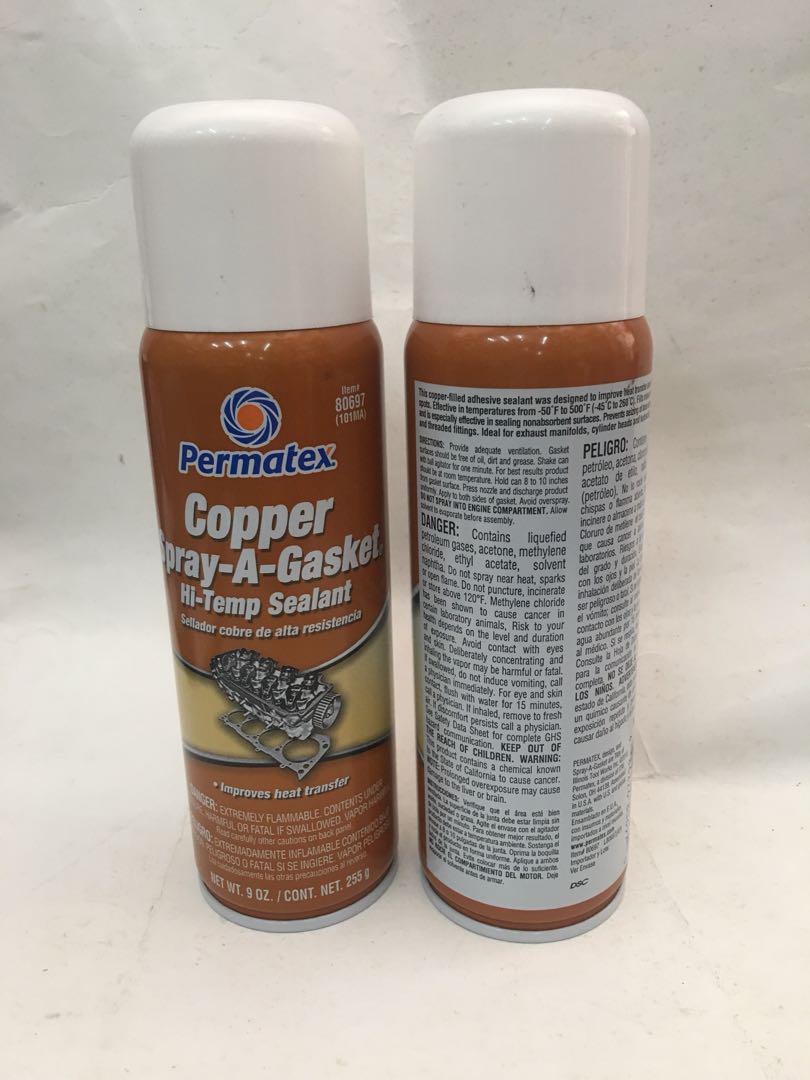 Permatex Copper sprayAGasket, Auto Accessories on Carousell