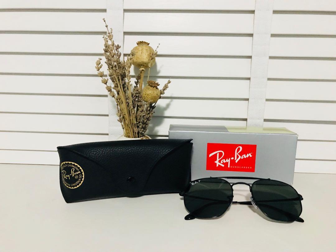 Ray Ban Hexagonal Flat Lenses Polarised Men S Fashion Accessories Eyewear Sunglasses On Carousell